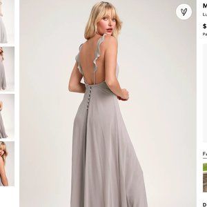 Lulu's Meteoric Rise Dress - Light Gray
